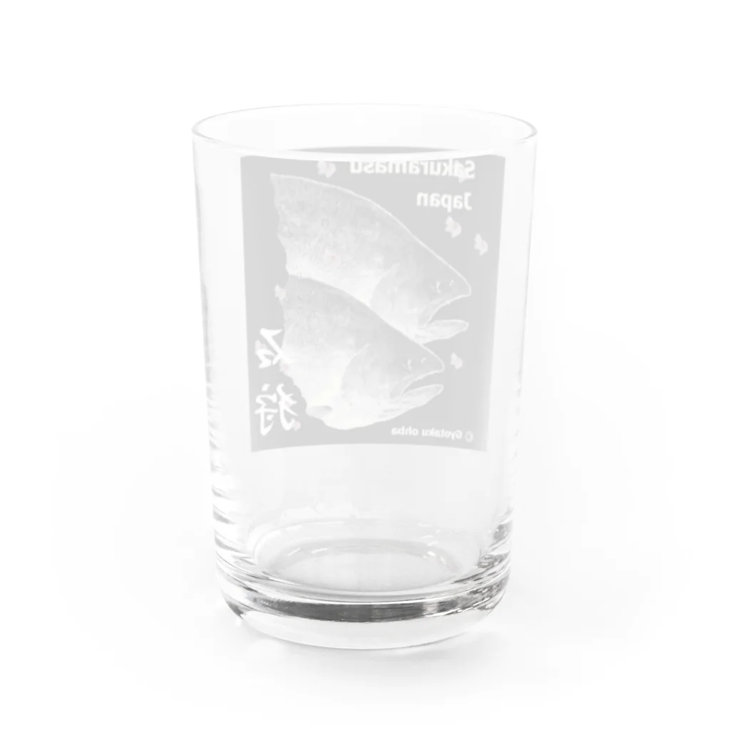 G-HERRINGのサクラマス！ 石狩（桜鱒；SAKURAMASU；桜）あらゆる生命たちへ感謝をささげます。 Water Glass :back