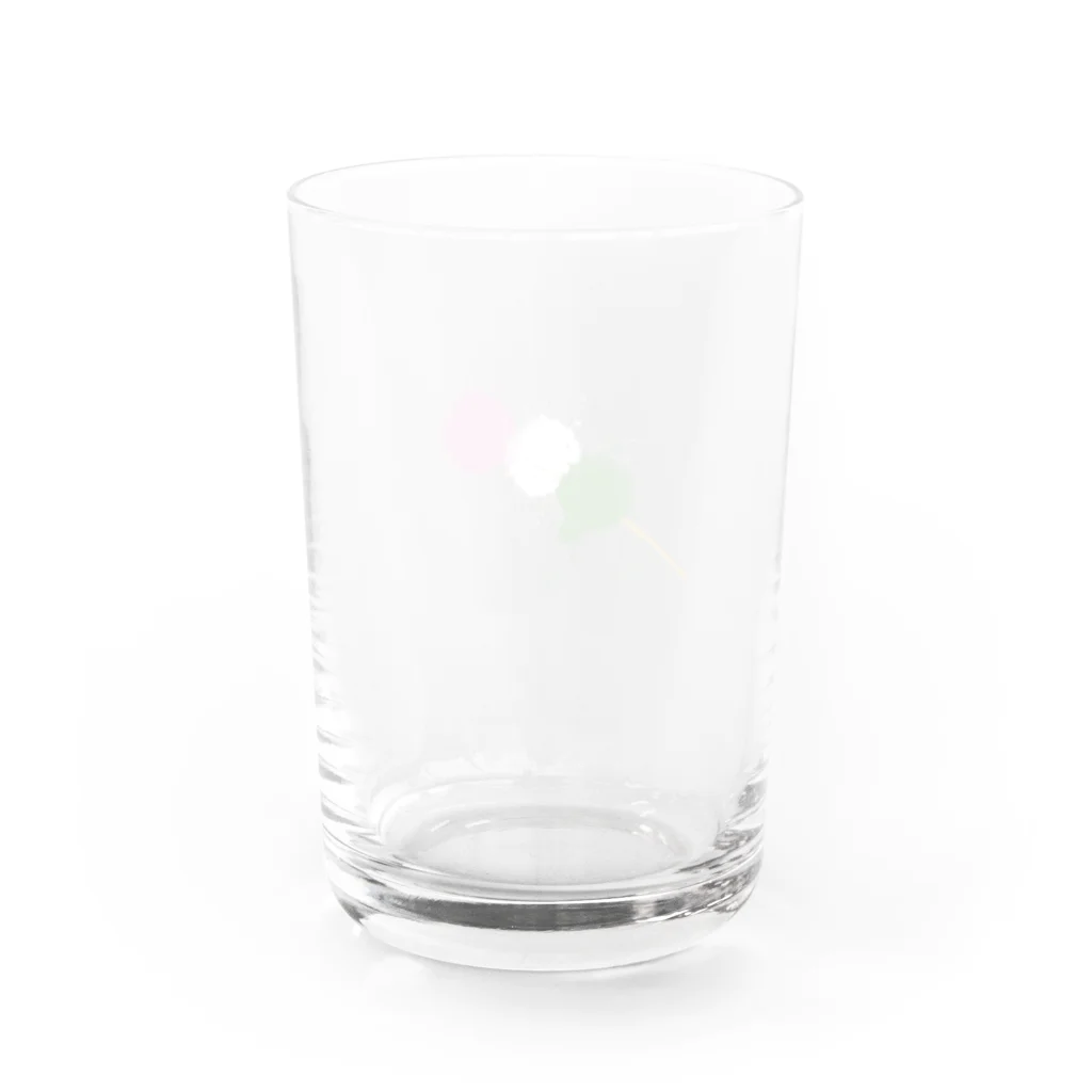 Poki_の弾ける三色団子 Water Glass :back