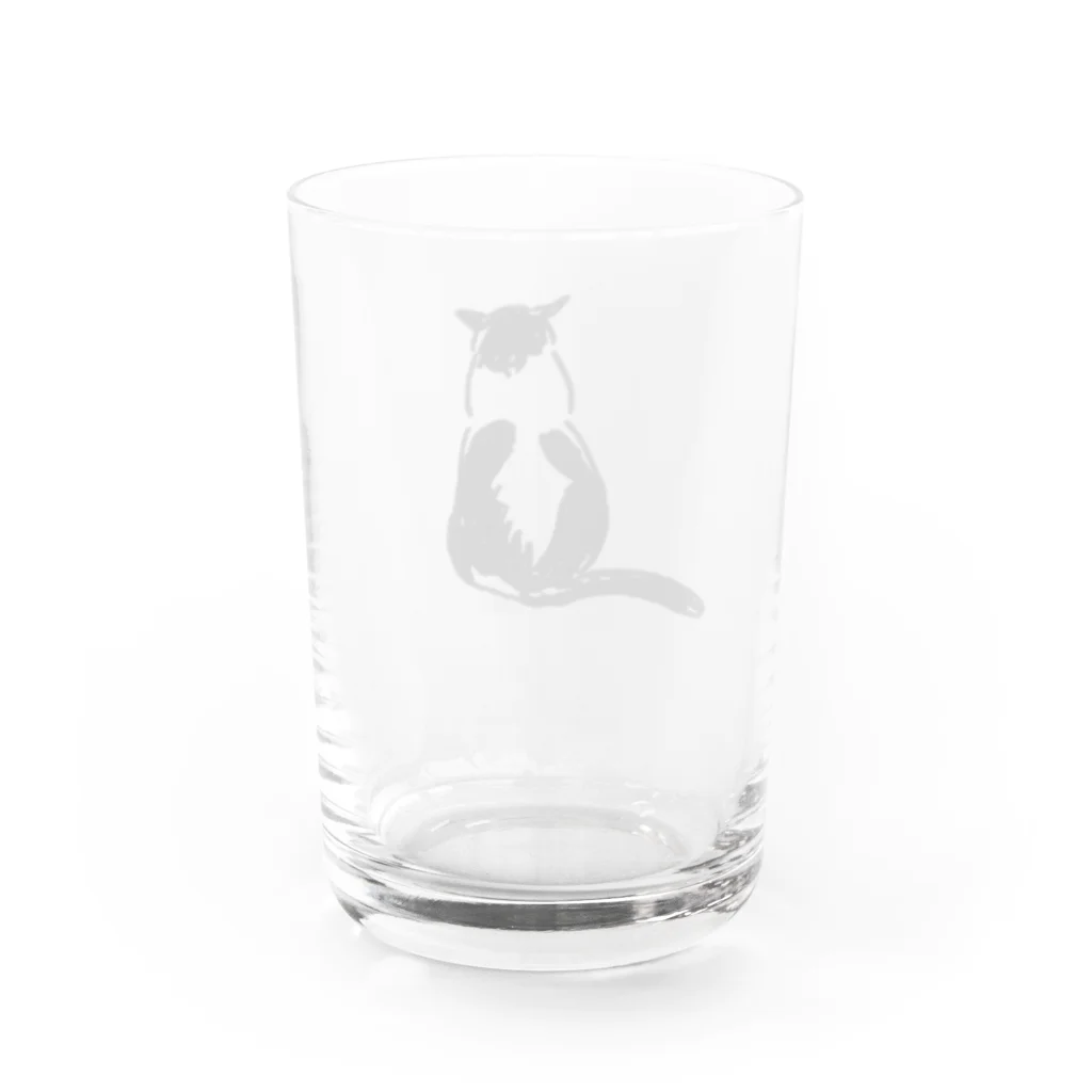 CUROGNACのハトちゃんこっち向いて Water Glass :back