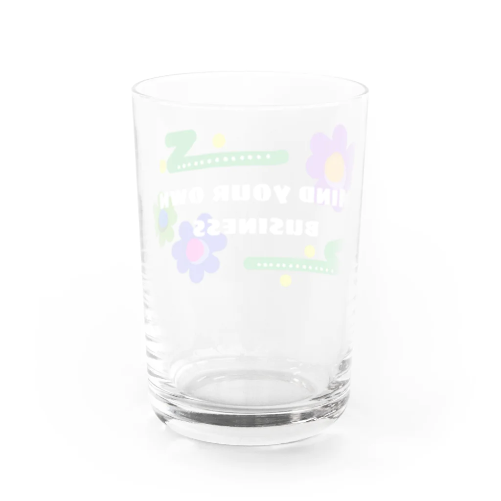 Halloween のMind your own business Water Glass :back