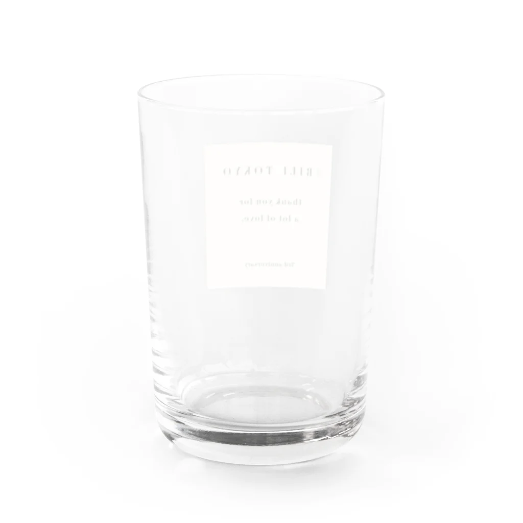 RiLiのプリントロゴ Water Glass :back