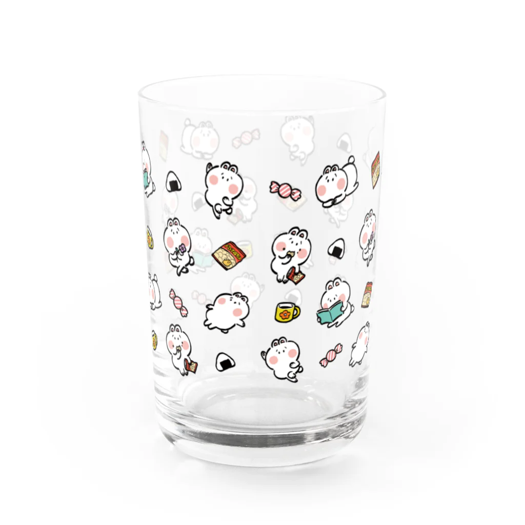 気にすなウサギの気にすな商店のゆるめ気にすなウサギグラス Water Glass :back