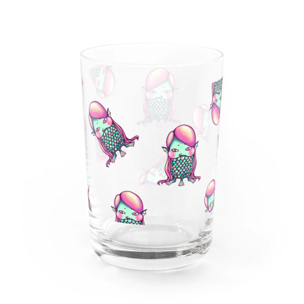 ことのねのあまびえひとみちゃん Water Glass :back