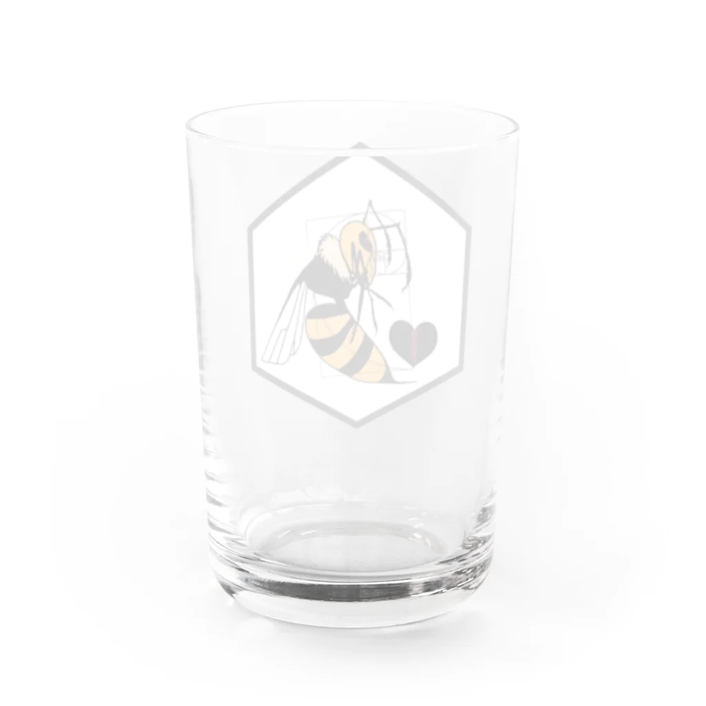 𝙽𝚘 𝚁𝚘𝚜𝚎 𝚆𝚒𝚝𝚑𝚘𝚞𝚝 𝙰 𝚃𝚑𝚘𝚛𝚗.の蜜蜂ちゃん Water Glass :back