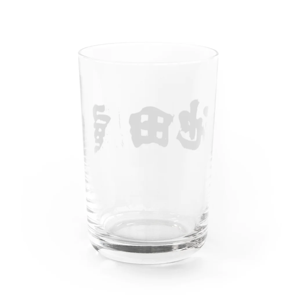 イワサキの池田屋横ロゴ Water Glass :back