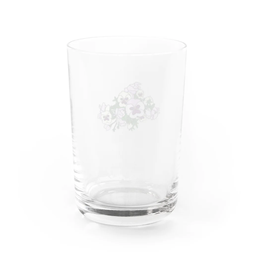 Minami Kawatoのみちばたのパンジー Water Glass :back
