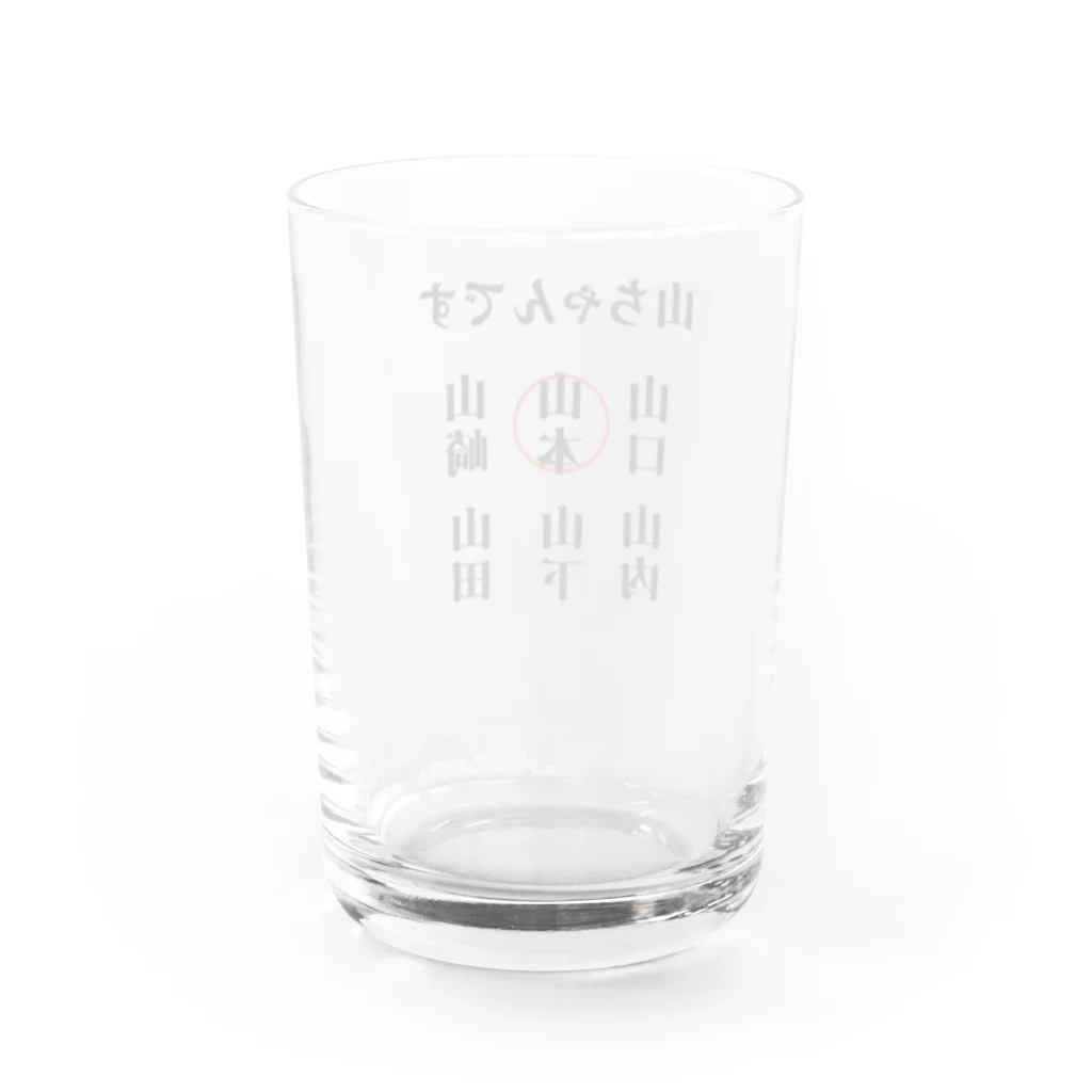 面白いグッズの殿堂Victoryの世の中の山ちゃん Water Glass :back