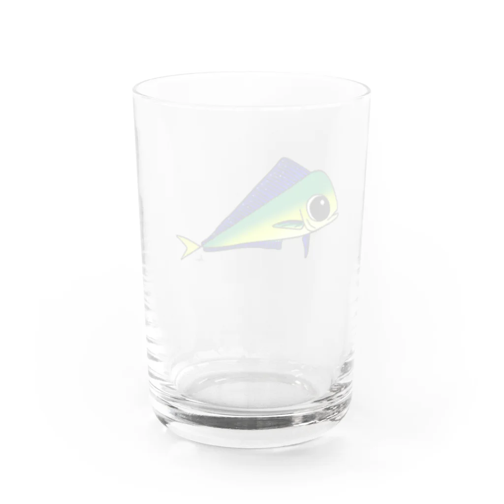 henjinsのゆるかわいい「しいら」 Water Glass :back