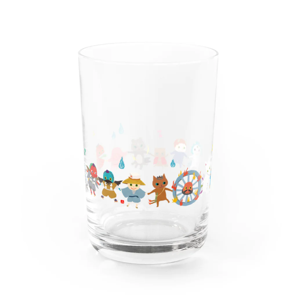 おばけ商店のおばけグラス＜妖怪ラインダンス弐＞ Water Glass :back