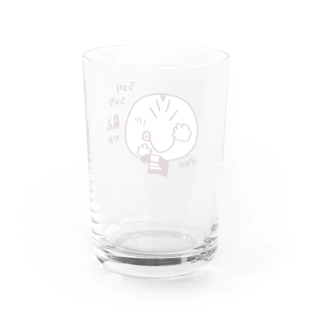 エガオーピンクのsuzuriショップのシュワシュワ最高 Water Glass :back