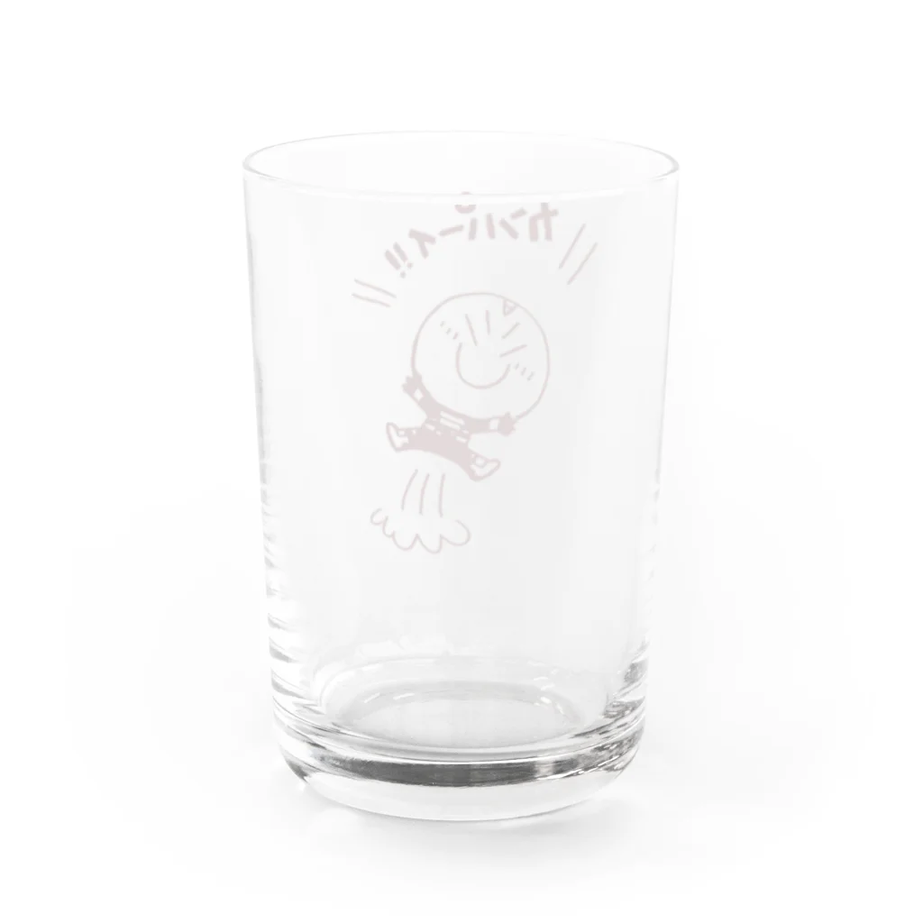 エガオーピンクのsuzuriショップの乾杯-クリアver. Water Glass :back