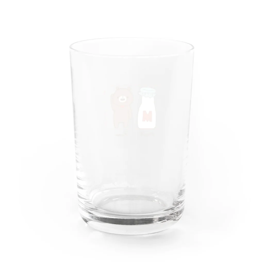 あいすちゃんのくまさんとぎゅうにゅう Water Glass :back