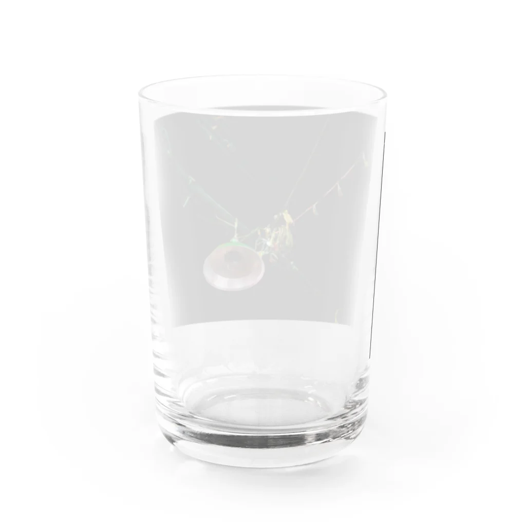 石山蓮華のタイの花市場の電線 Water Glass :back