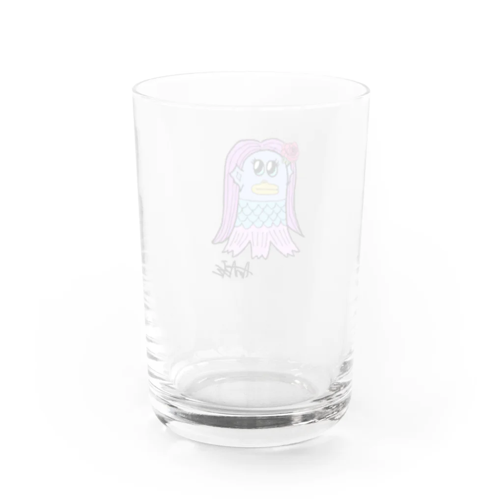 アトリエ かば蛸🐙のアマビエギョ Water Glass :back