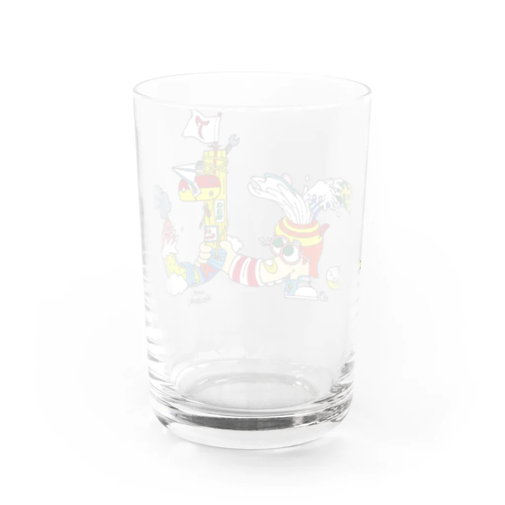 ゐみゐ商店のあくたくん Water Glass :back