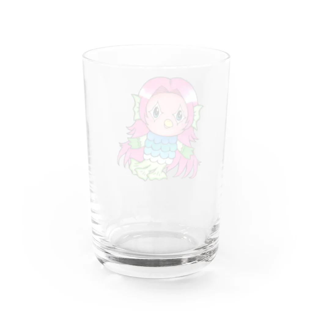 あおつるSUZURIショップのアマビエ様 Water Glass :back