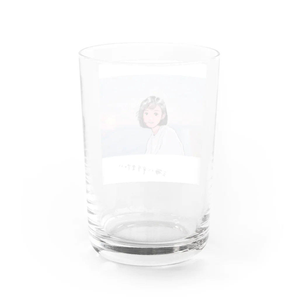 GEEKS COUNTER ATTACKの海に行きたいガール Water Glass :back