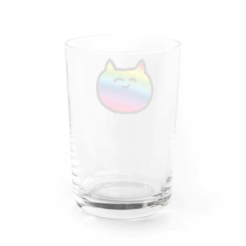 35のげーみんぐねこちゃん Water Glass :back