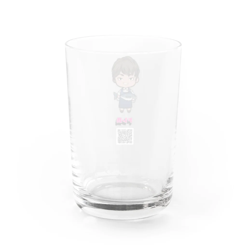 ドレさんのお店のドレ氏グッズ Water Glass :back