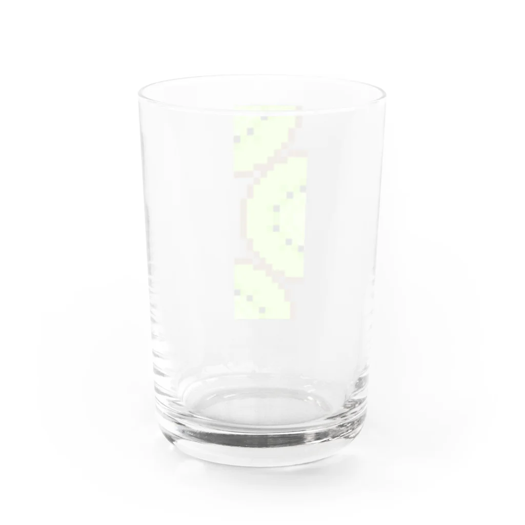 ぽたぽたやのドットパン フルーツサンド キウイ Water Glass :back