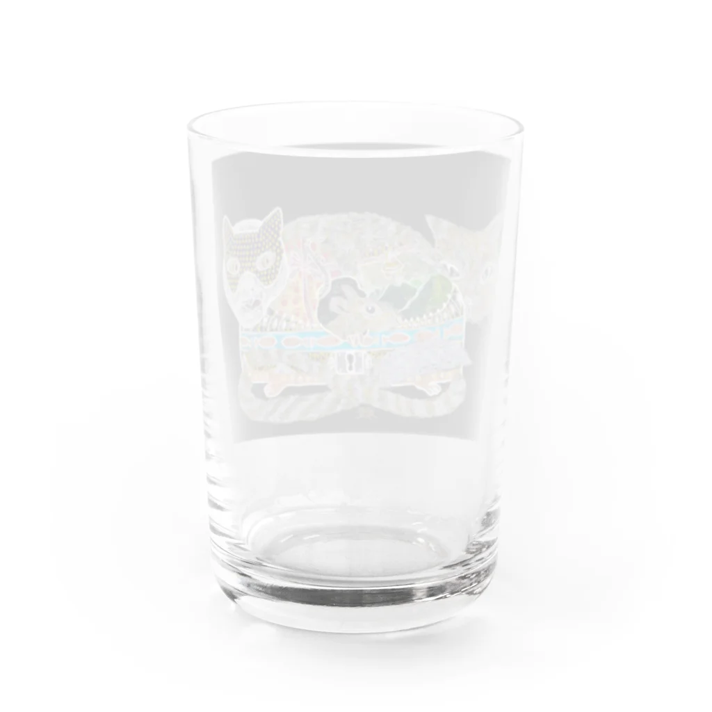 Print items/山中綾子のおくりもの（猫箱） Water Glass :back