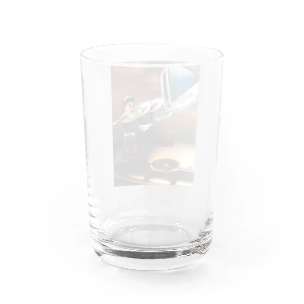 Marikaの宇宙着陸 Water Glass :back