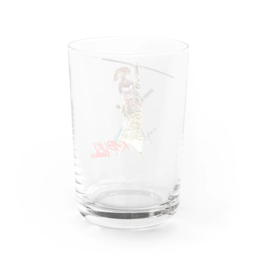 Rock catのKABUKI SAMURAI Water Glass :back