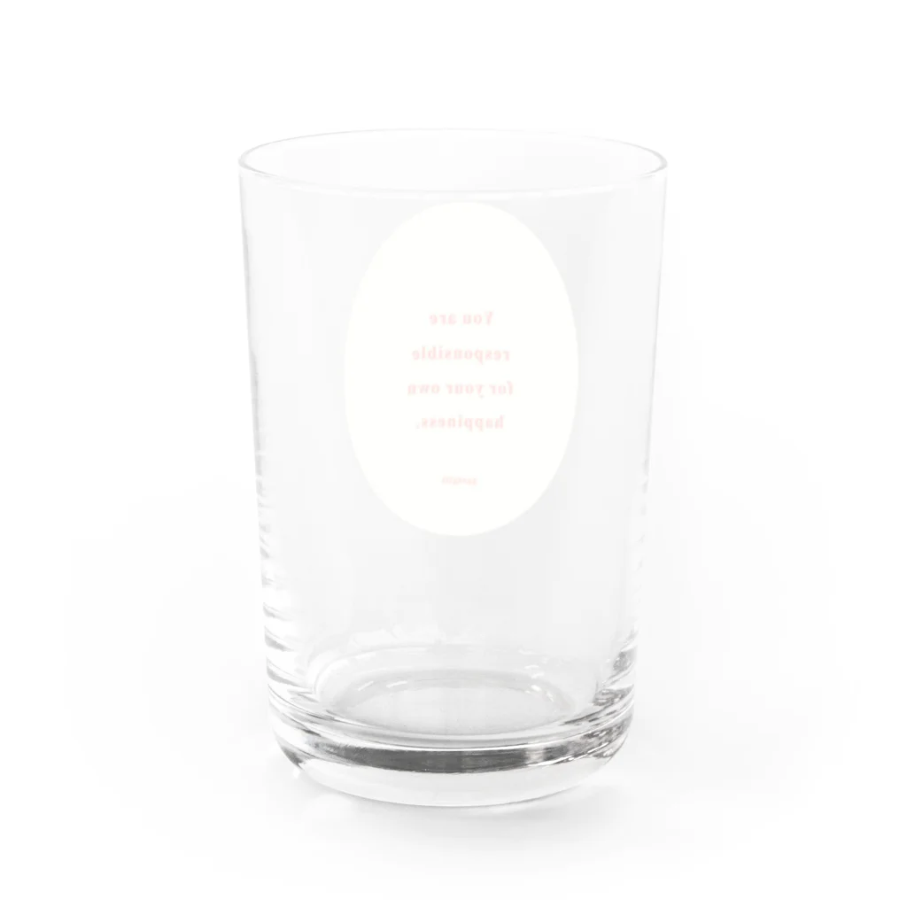 ggotgill（コッキル）のyour own happiness Water Glass :back