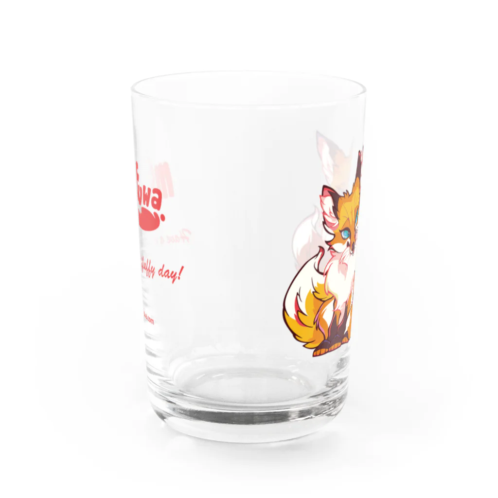 mofuwaのFOX TWINS(glass) Water Glass :back