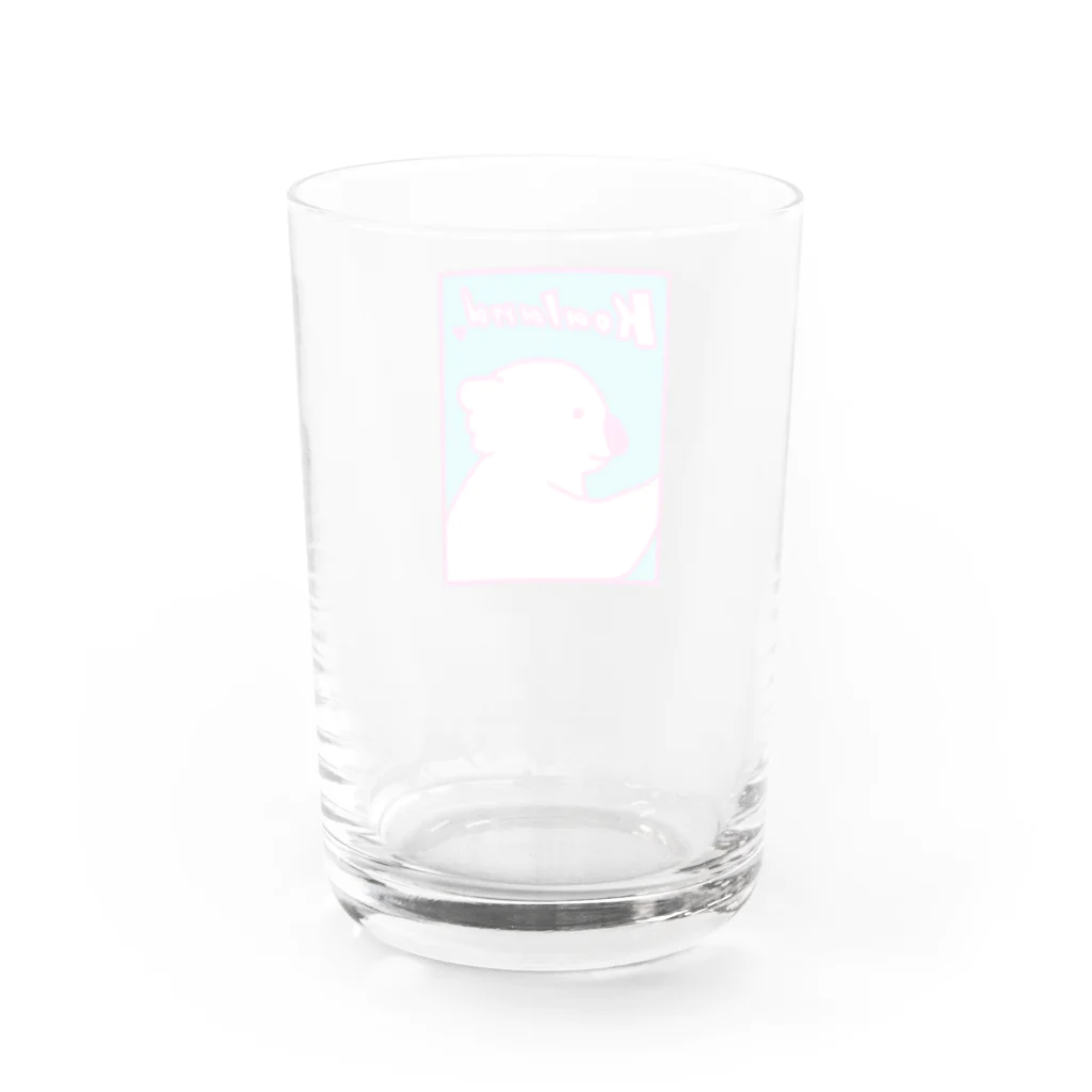 Koaland🐨🌿のビビッドコアラ Water Glass :back