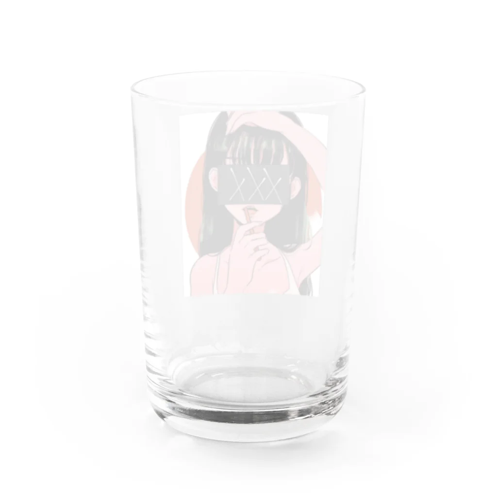 XXXの【XXX】 Water Glass :back