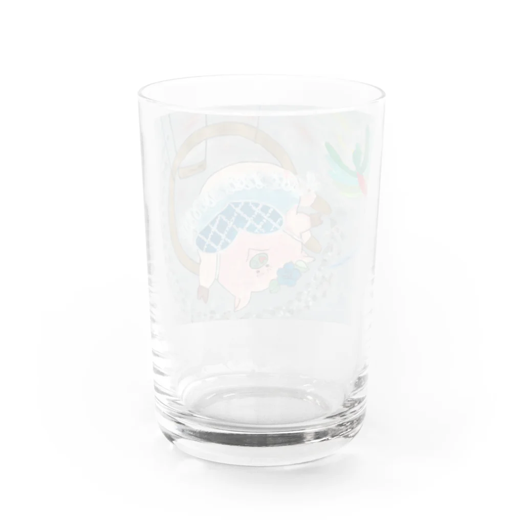 花と雲のサーカスドロシー空中ブランコ Water Glass :back