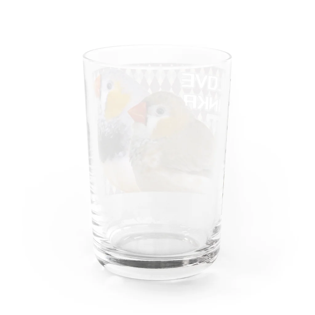 だが屋のI LOVE KINKA Water Glass :back