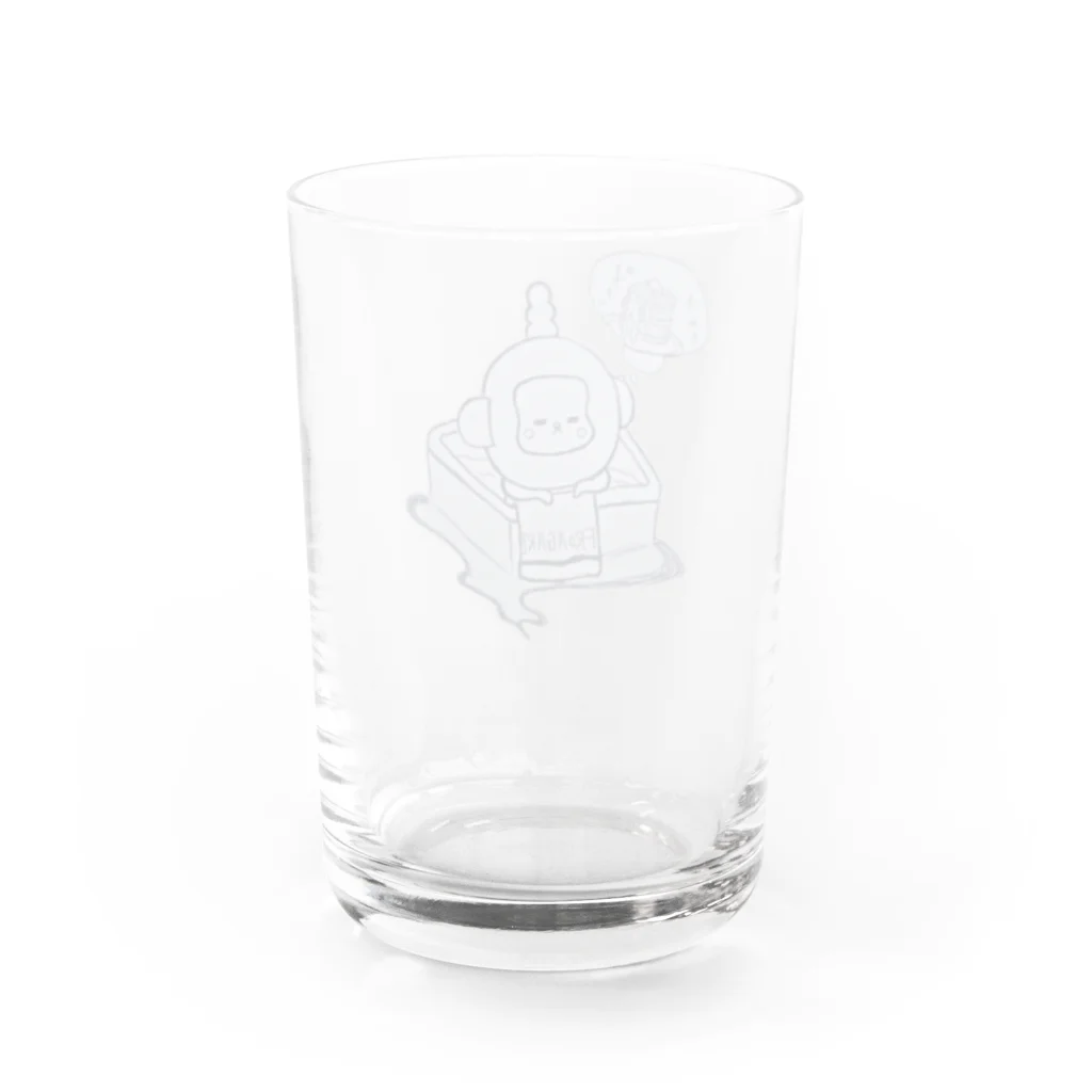 KIKITEKI_LABORATORYの入浴中 ふろあがりちゃん Water Glass :back