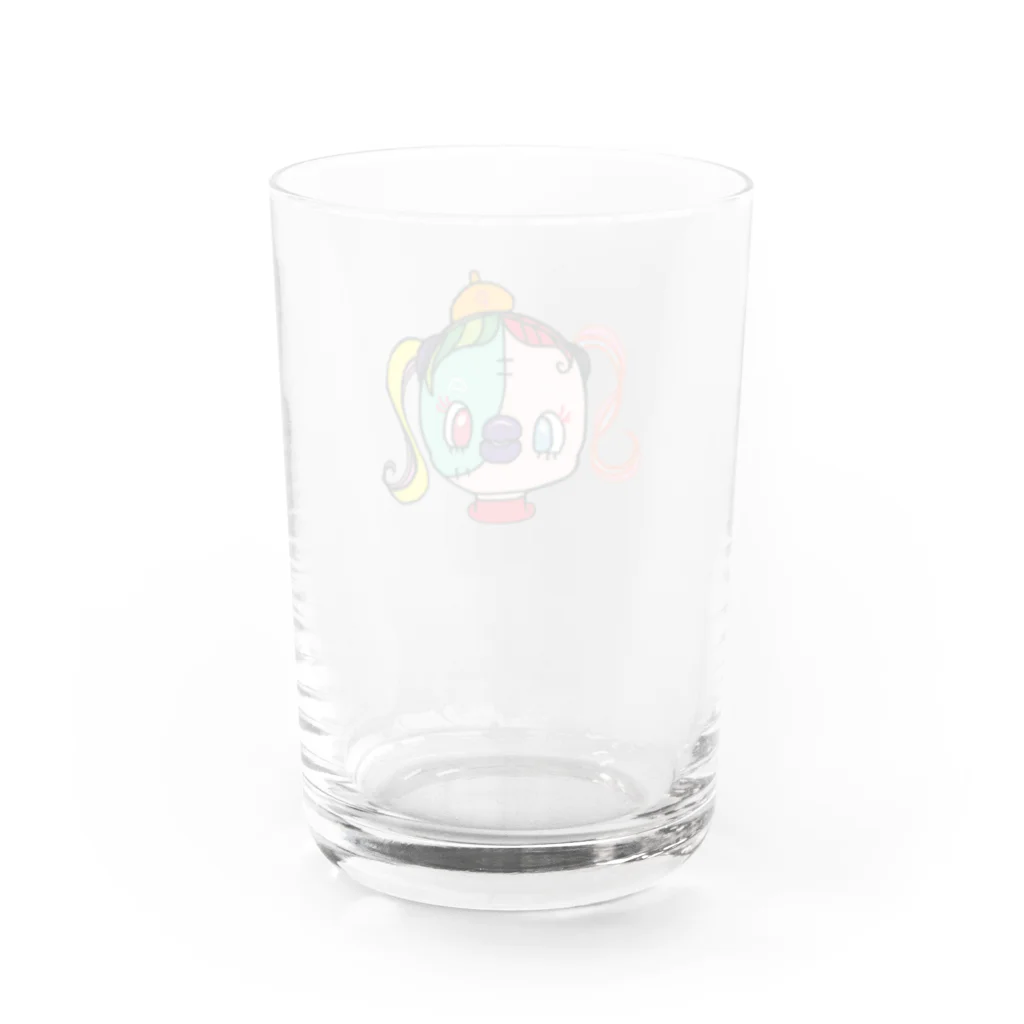 きみちゃんのお店のピカソちゃん Water Glass :back