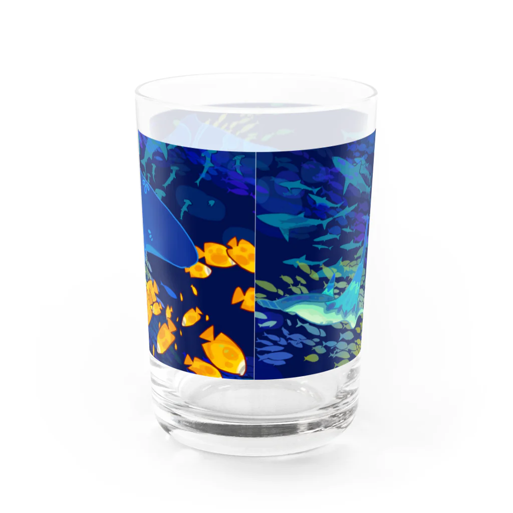 あやるのクジラB Water Glass :back