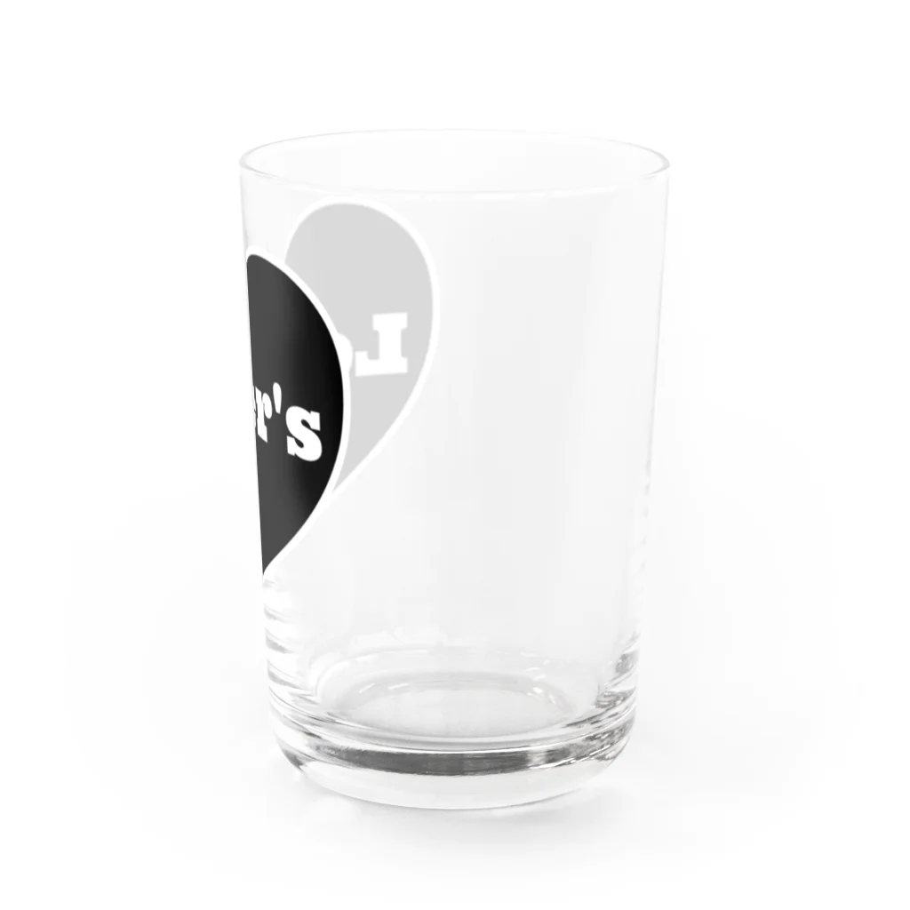 歌謡曲カフェLover'sのloversハート Water Glass :back