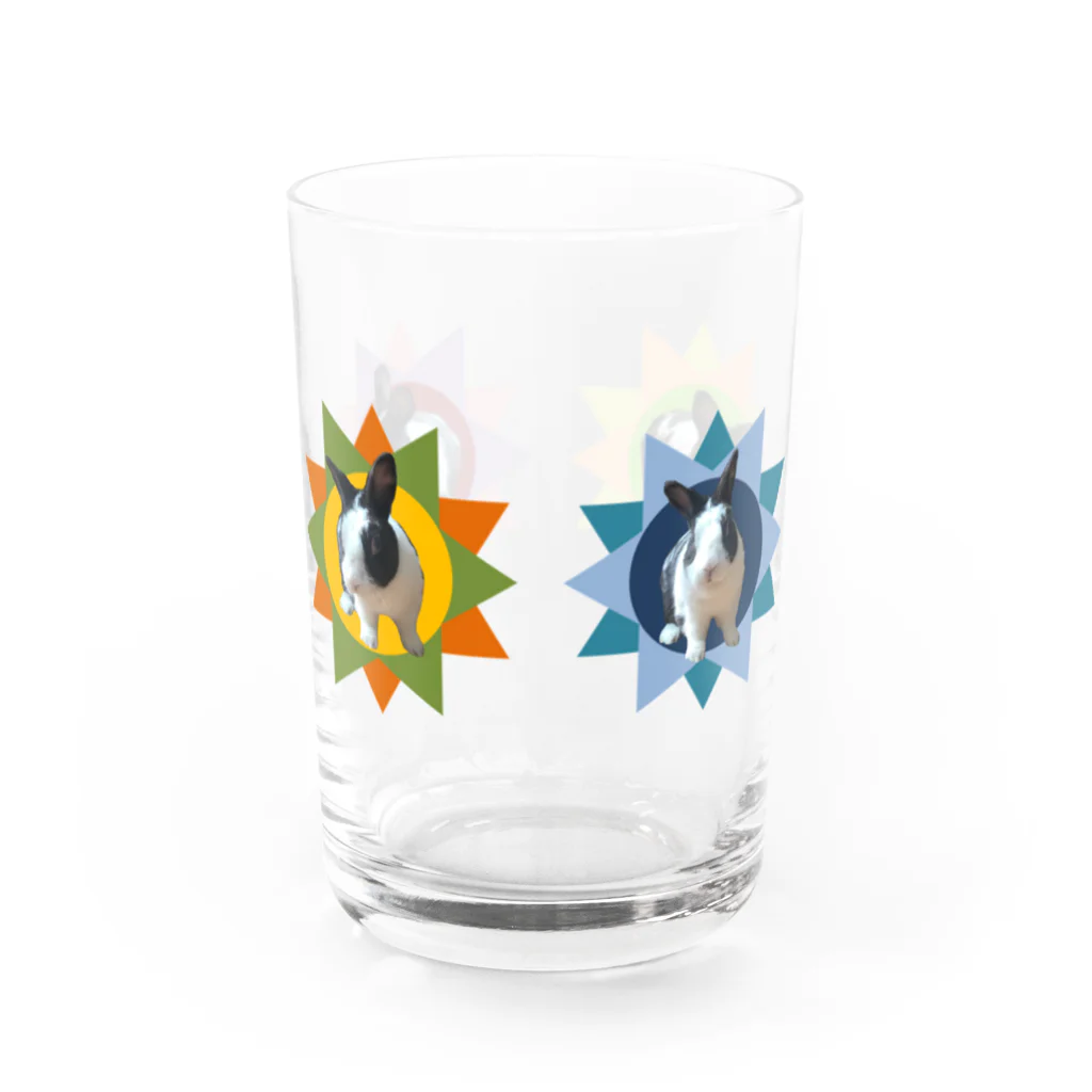 うさぎのきた道&の保護うさぎダイちゃんG Water Glass :back