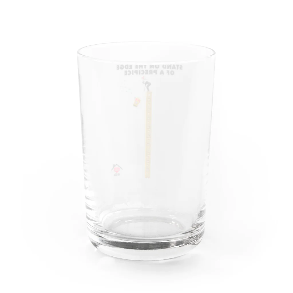 UNIREBORN WORKS ORIGINAL DESGIN SHOPのSTAND ON THE EDGE OF A PRECIPICE Water Glass :back