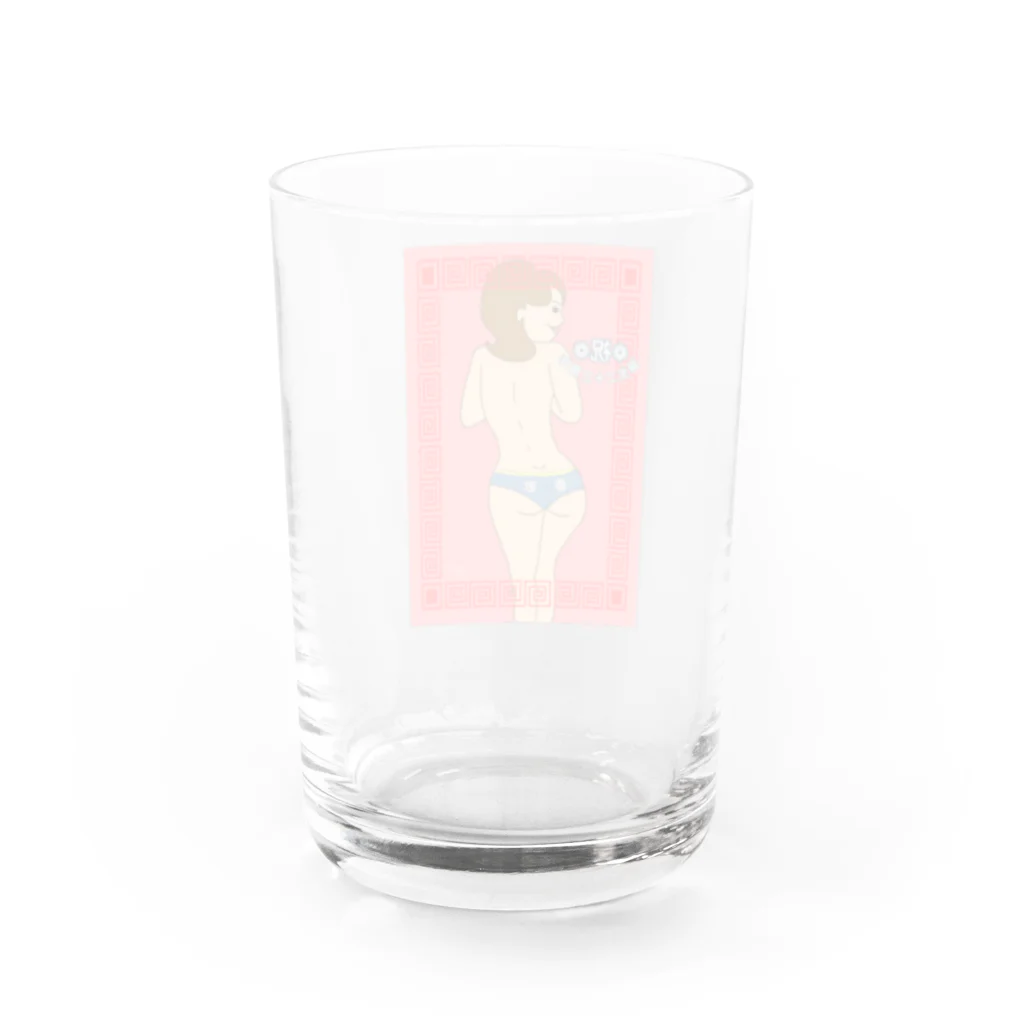 トオヤマ商店街のやすかお誕生日おめでとう Water Glass :back