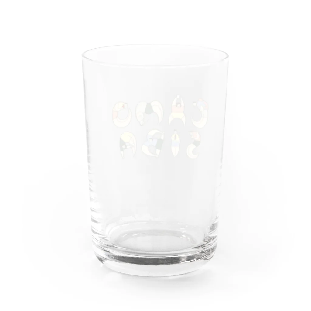 Hostel&Bar CAMOSIBA OfficialのCAMOSIBA people for drink Water Glass :back