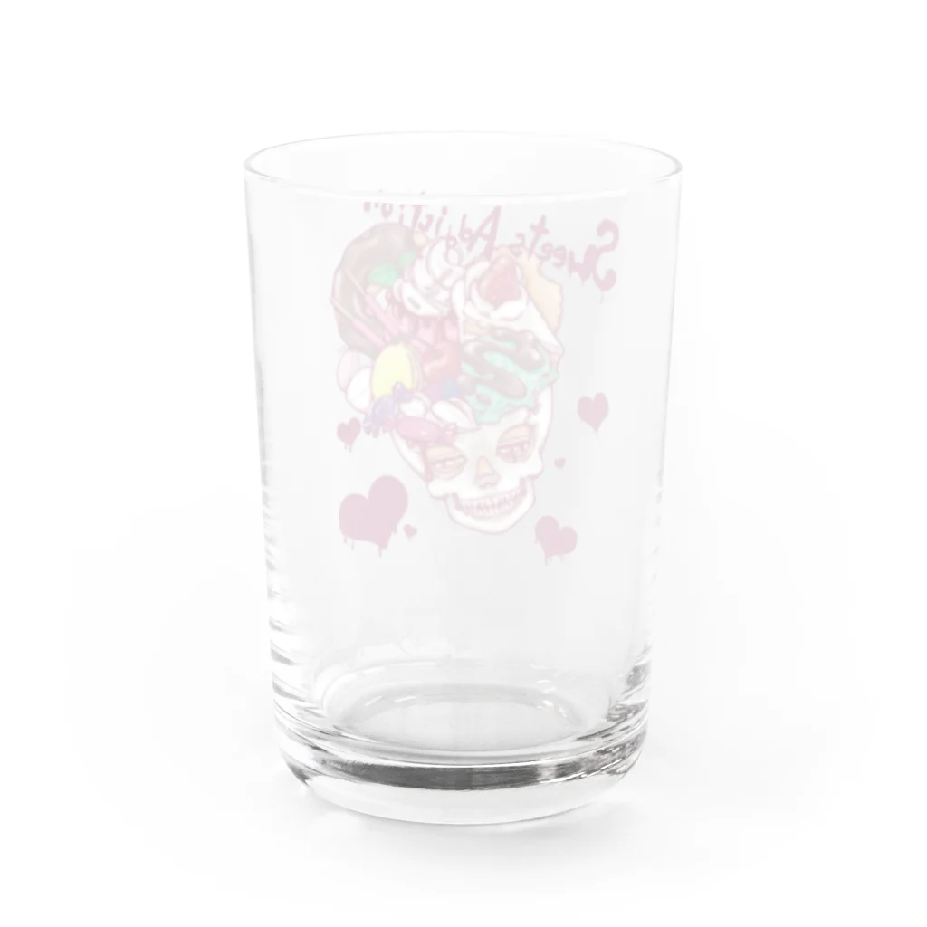 みあまゆあのスイーツ中毒 Water Glass :back