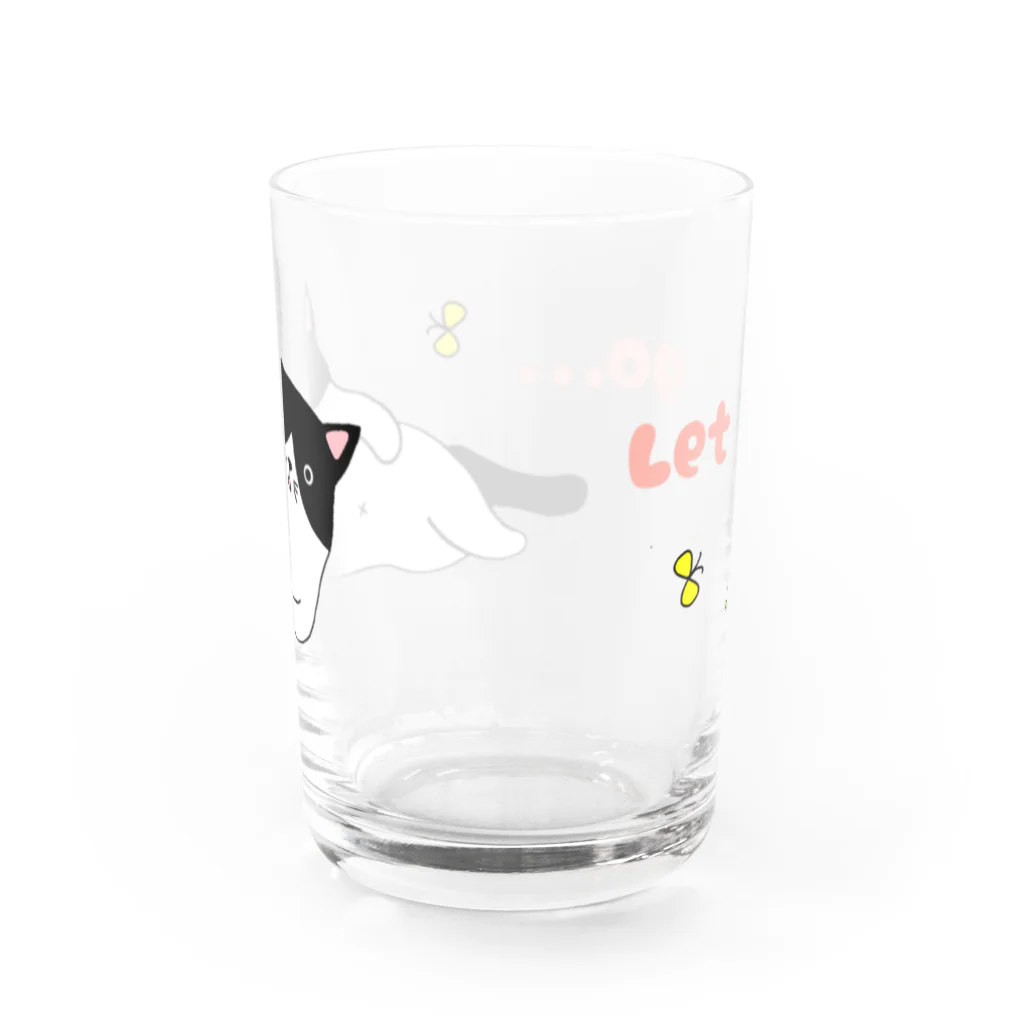 まっちのゆるっと猫·のんびり Water Glass :back