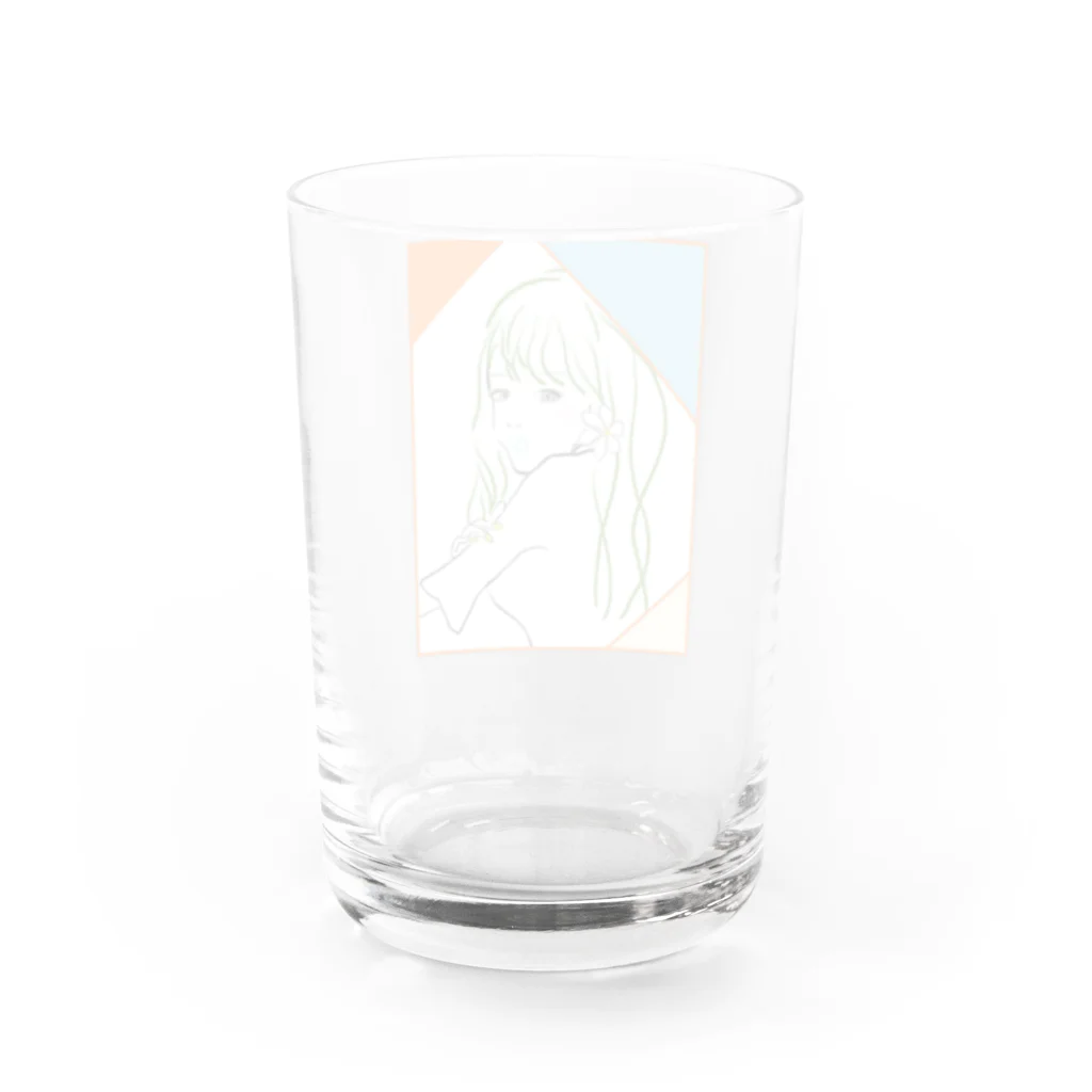 主役は××のクチナシのおんなの子 Water Glass :back