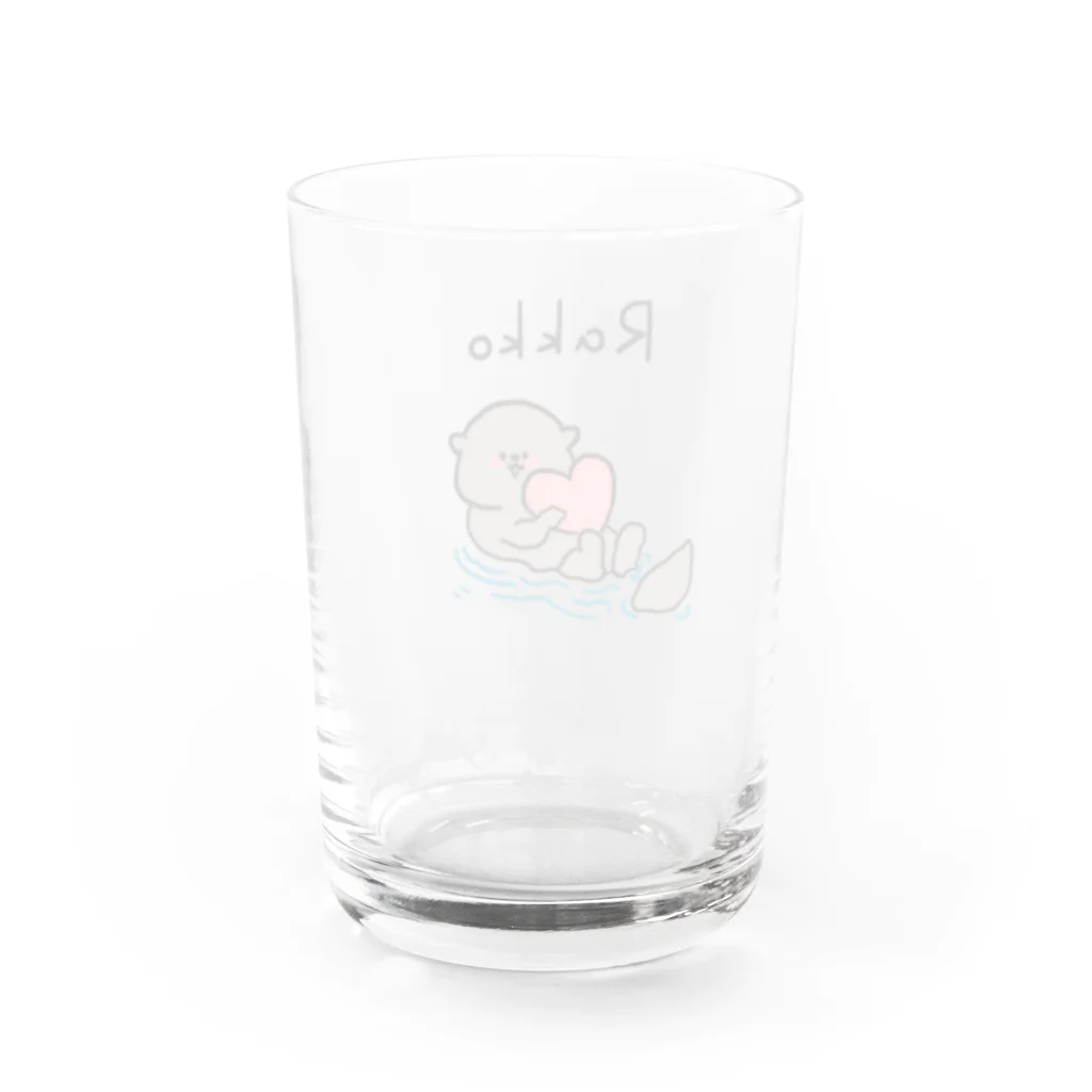 らむらっこのらっこ Water Glass :back