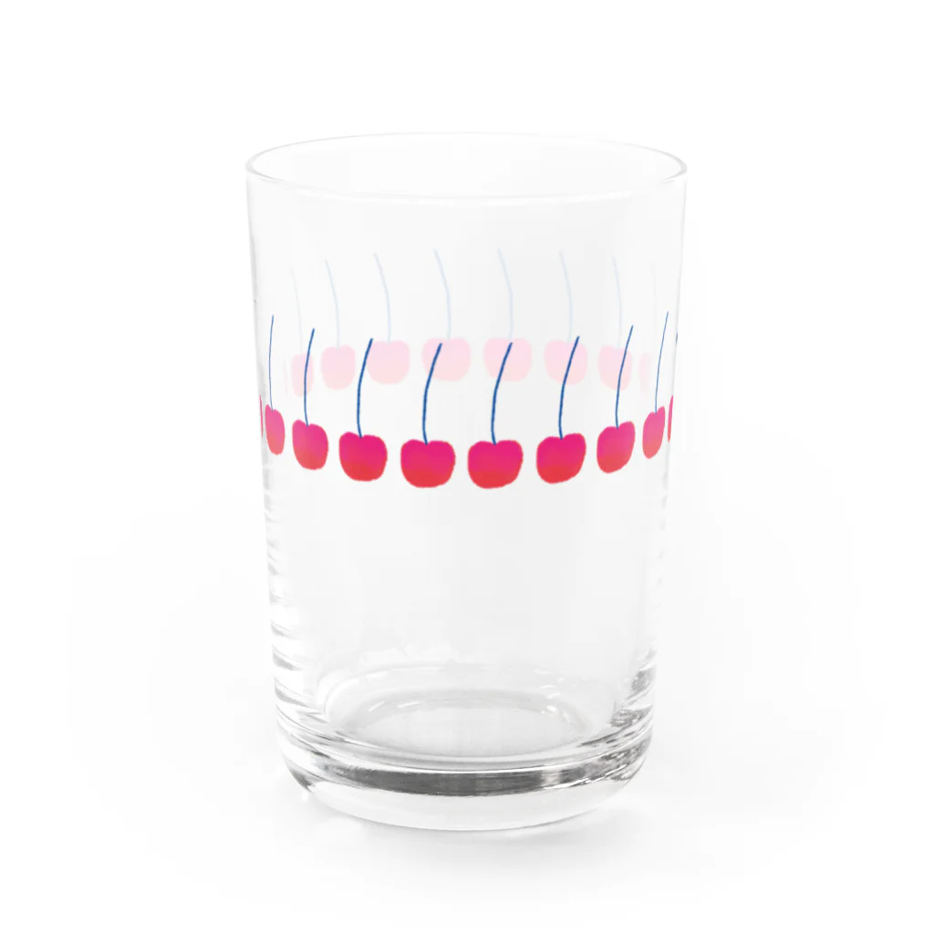 柳田まち Machi YanagidaのさくらんぼのグラスB Water Glass :back