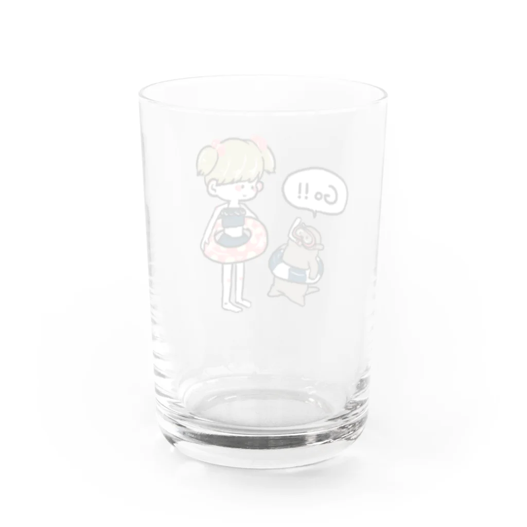 らむらっこのプールらっこ Water Glass :back