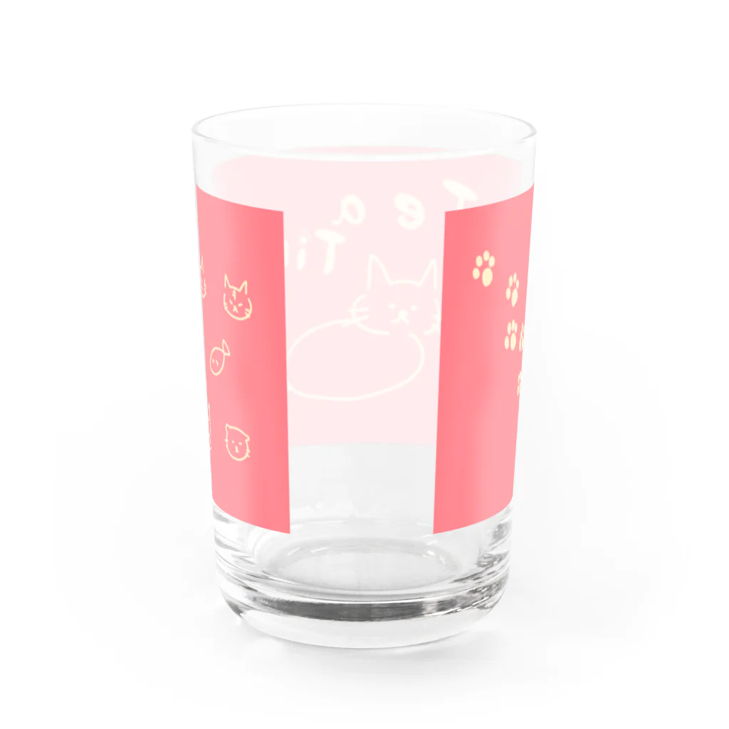 お腹に優しいメテオのぬこぬこティータイム Water Glass :back