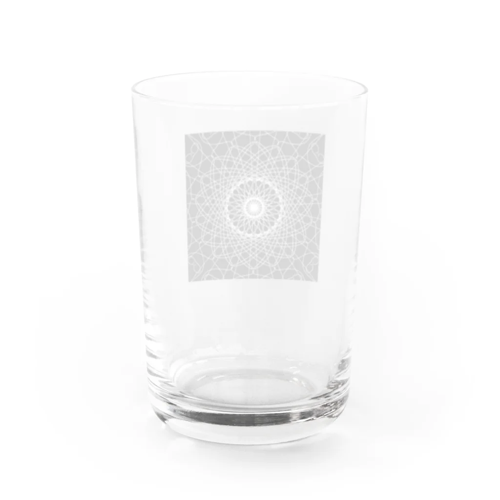 左の幾何学模様　series Water Glass :back