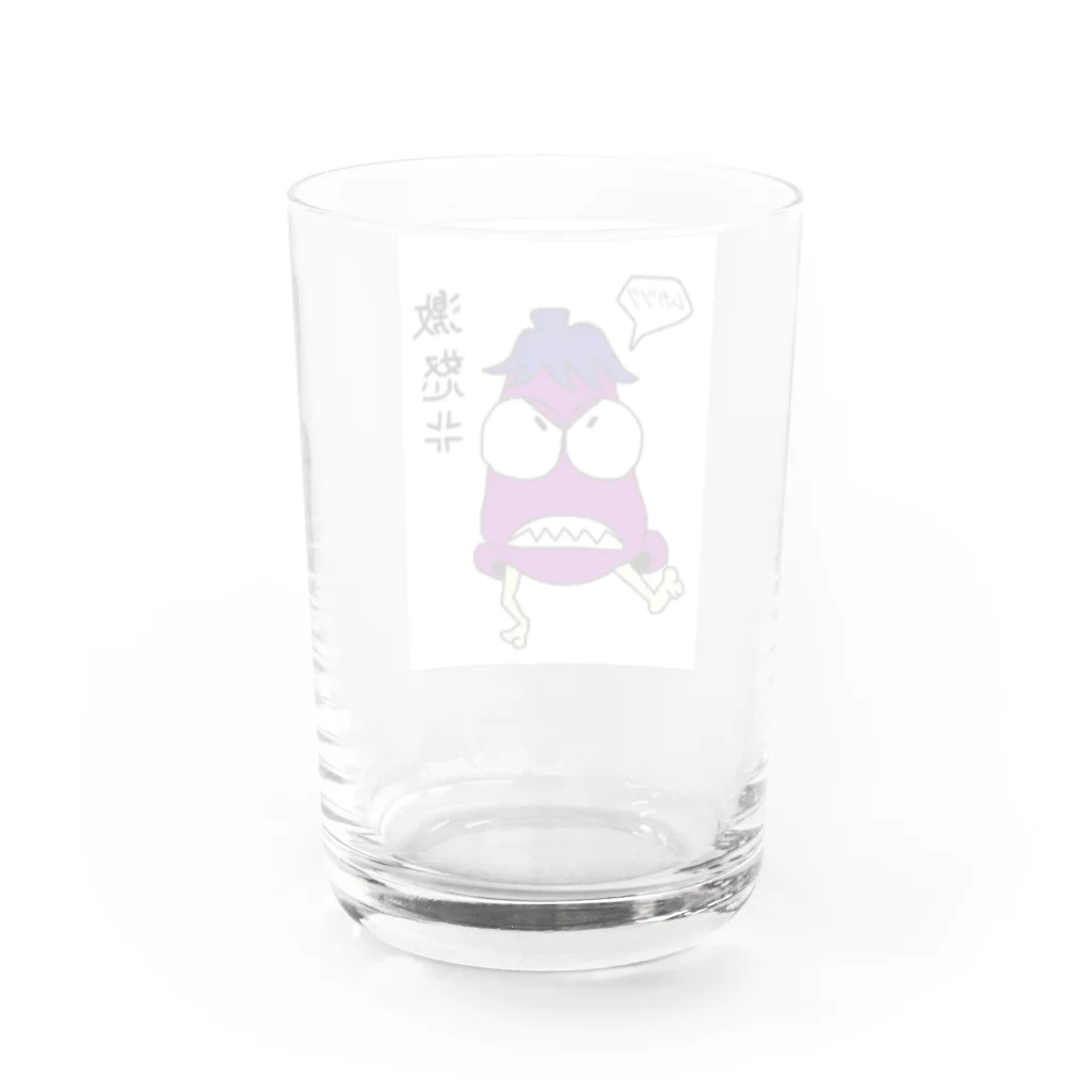 吉田さんの鼻ナスビくん Water Glass :back